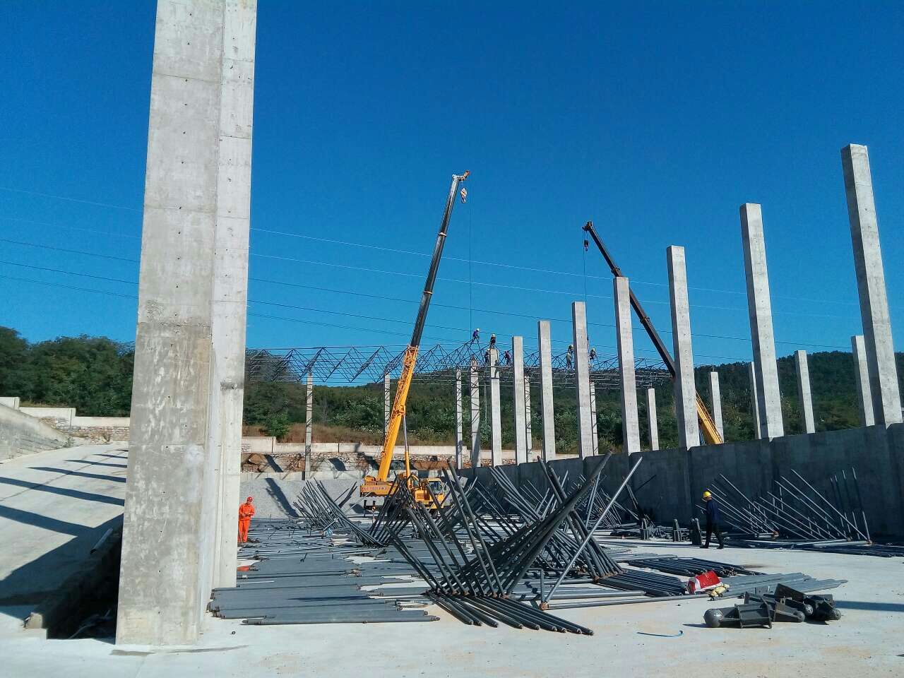 黄山搅拌站网架